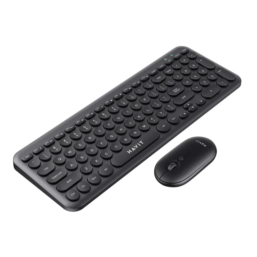مجموعة لوحة مفاتيح وماوس لاسلكية هافيت KB254GCM-black 7249