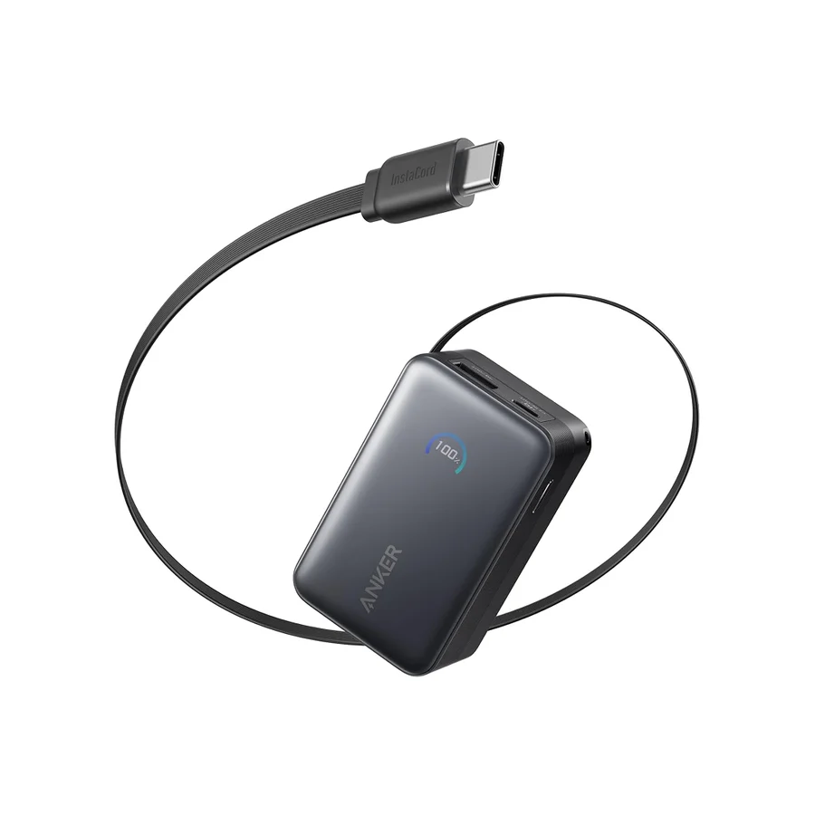 باور بانك أنكر نانو 10K 45 واط مع كابل USB-C مدمج 6782
