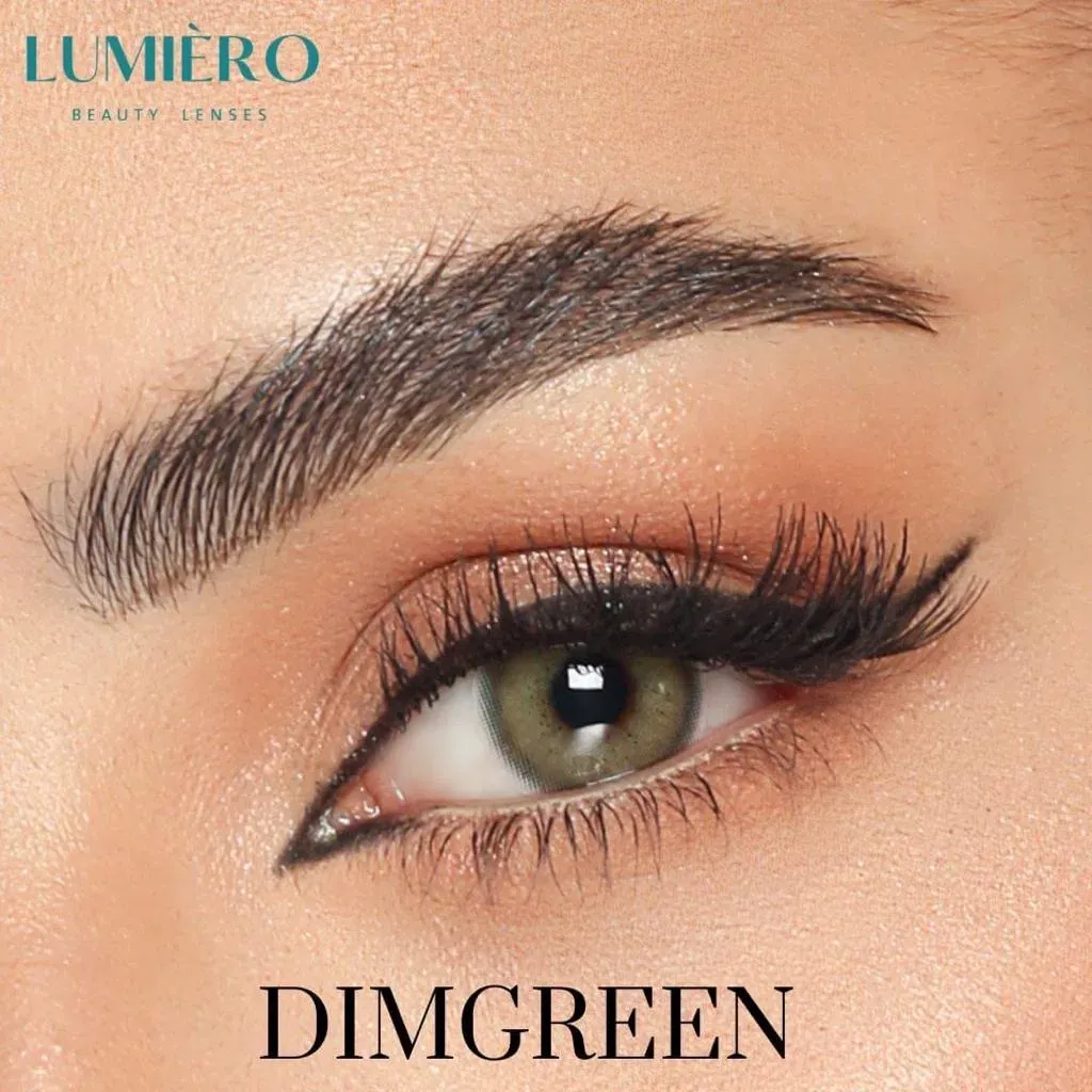عدسات لاصقة لوميرو dim جرين ملونة شهرية
