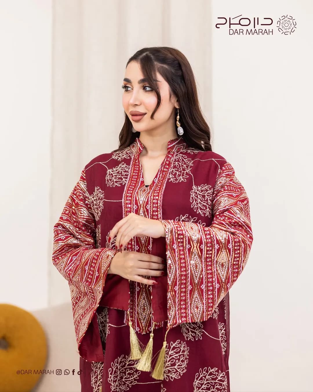 فستان ودراعة خليجية